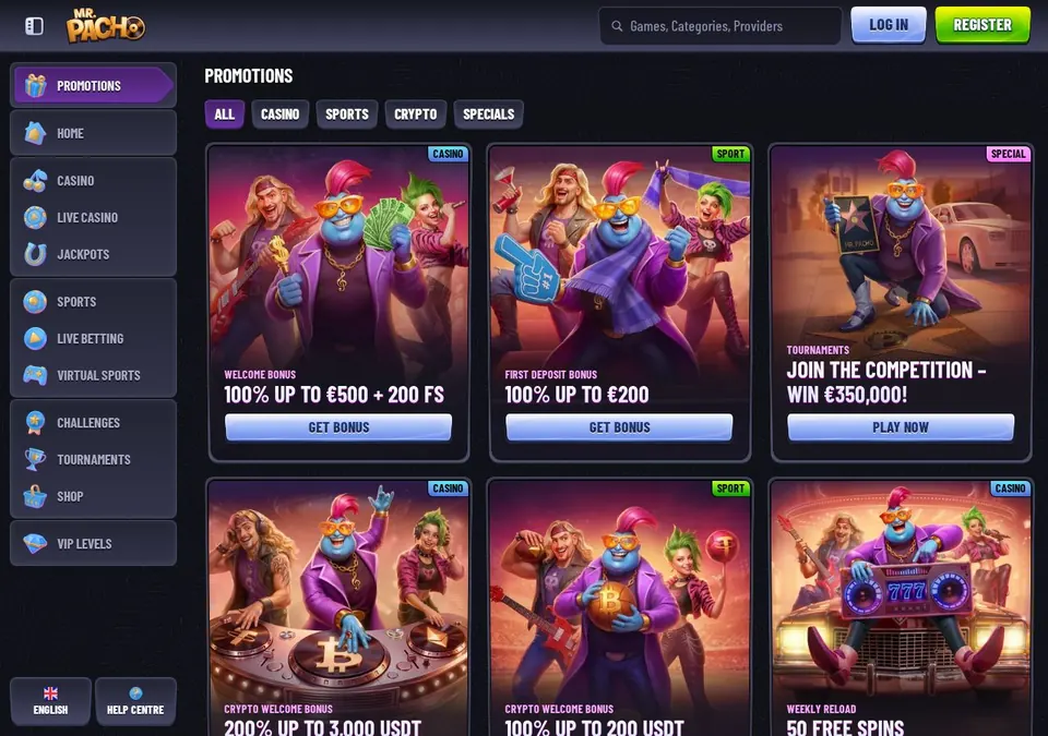 MrPacho: Bonusseite (Screenshot von mrpacho.com)