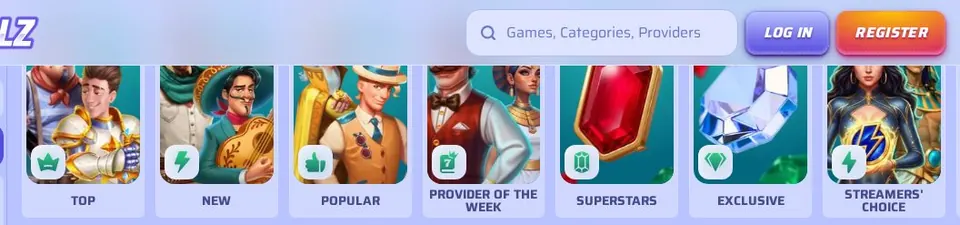 Spinrollz: Spielelobby (Screenshot von spinrollz.com)