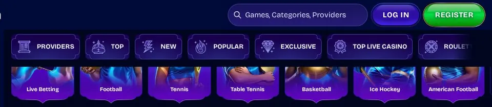 WishWin: Spielelobby (Screenshot von wishwin-9606.com)